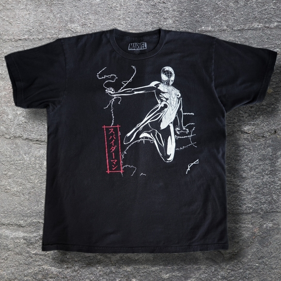 Japanese Spiderman T-shirt Slightly, Faded & Super Rad sz XL - Picture 2 of 5